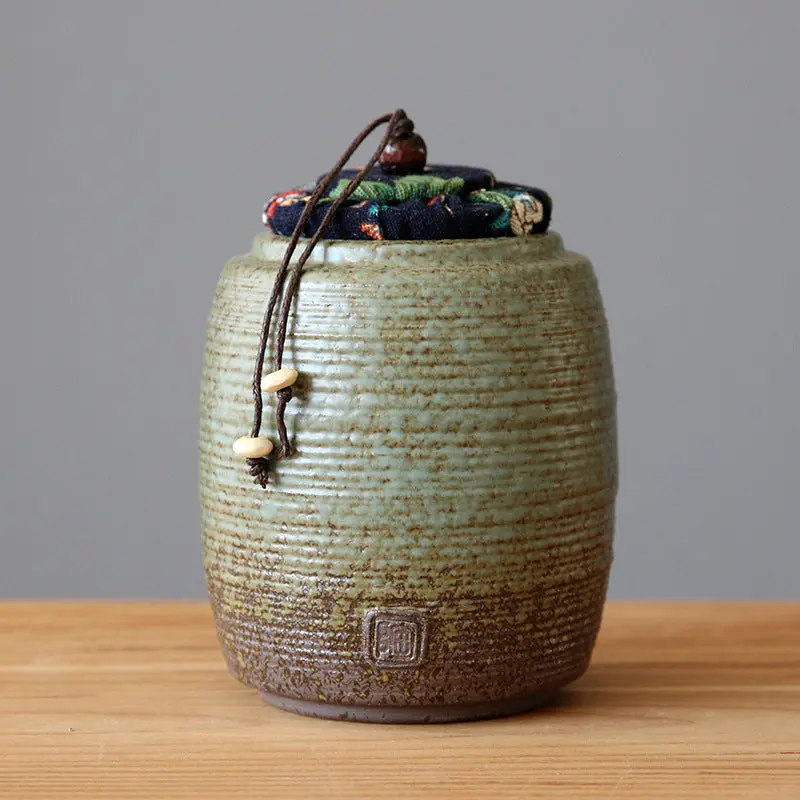 Boite à thé Ancienne en Poterie 410ml - Image 3