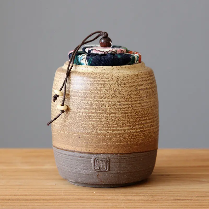 Boite à thé Ancienne en Poterie 410ml - Image 5