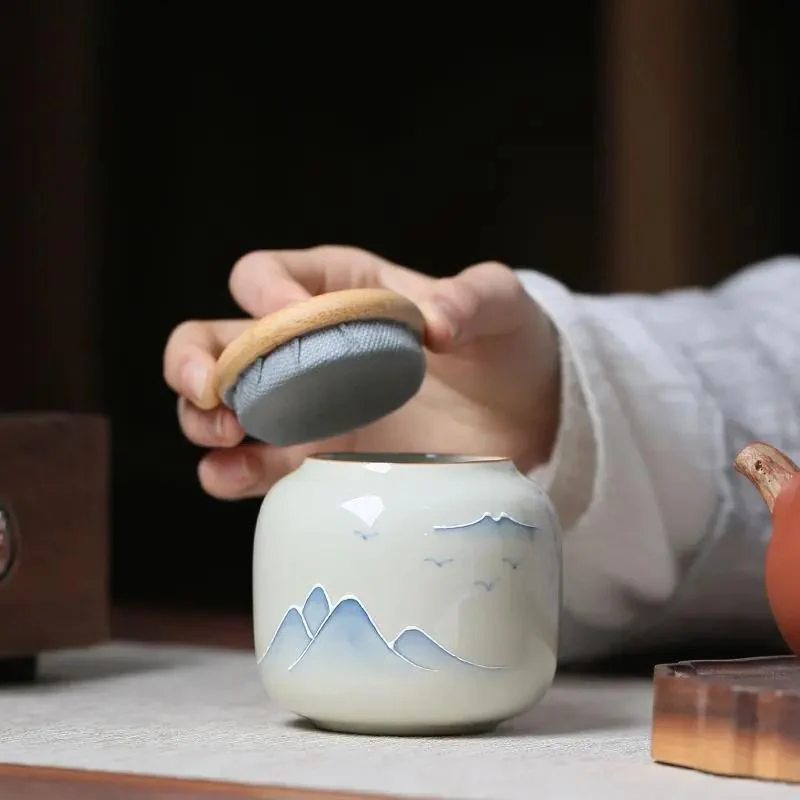 Boite à Thé Harmonieuse en Céramique - Image 5