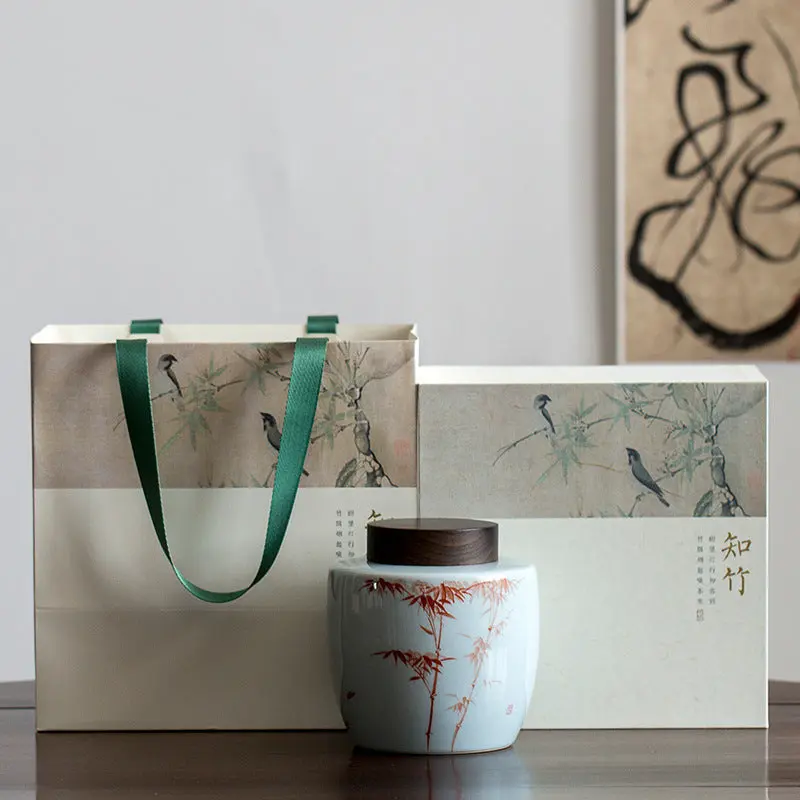 Boite à Thé ronde haut de gamme en céramique de 1000ml - Image 6