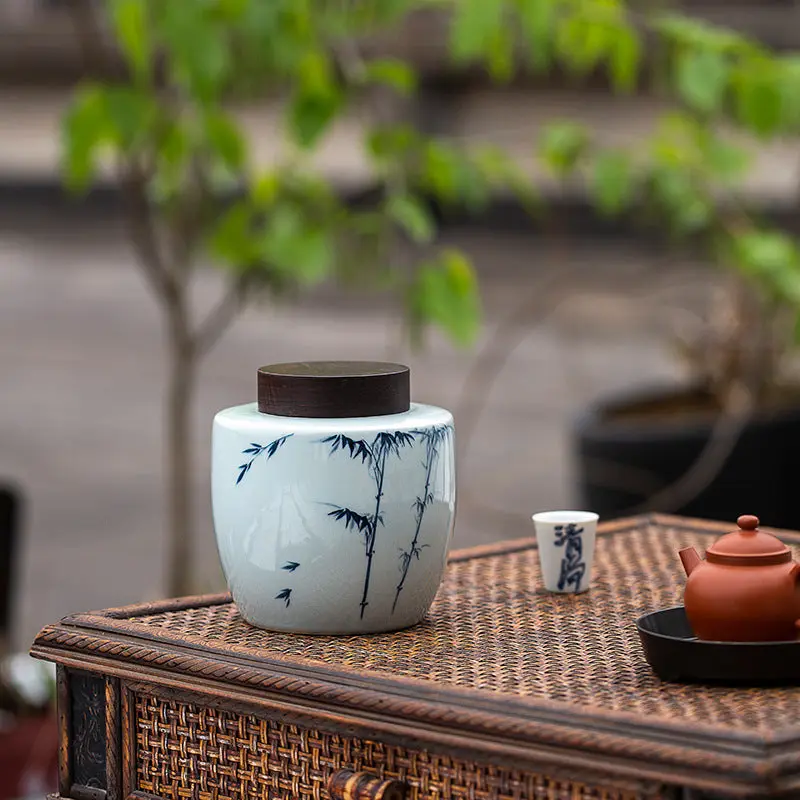 Boite à Thé ronde haut de gamme en céramique de 1000ml - Image 8