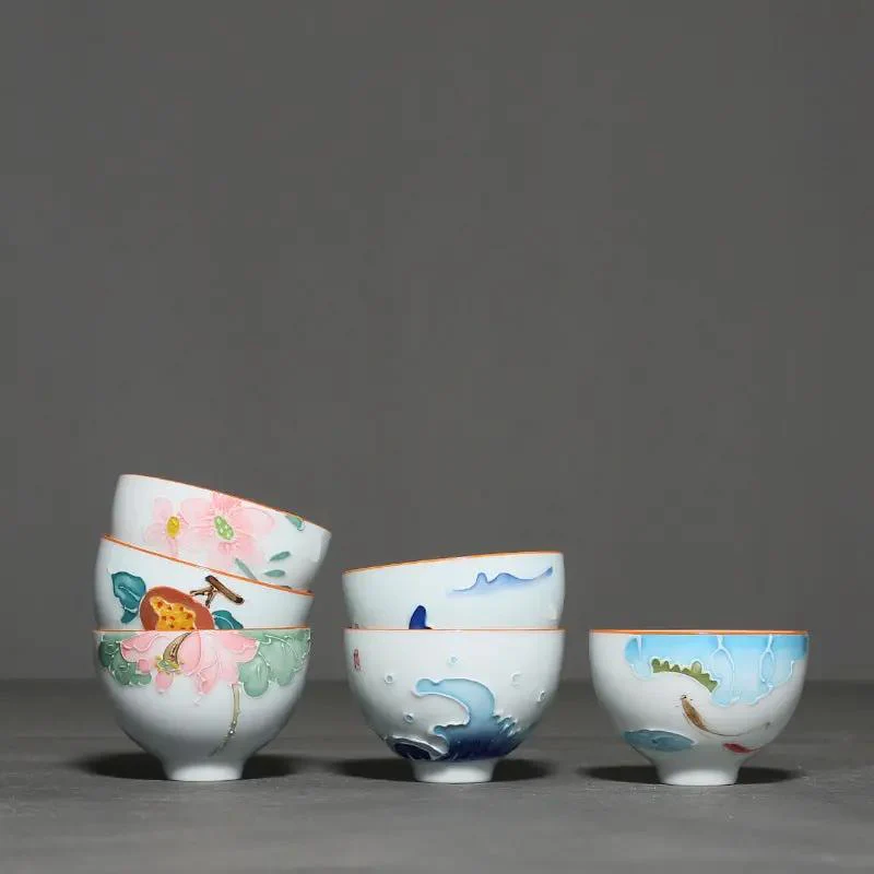 Coffret 6 Tasses à Thé Inspiration Nature - Image 3