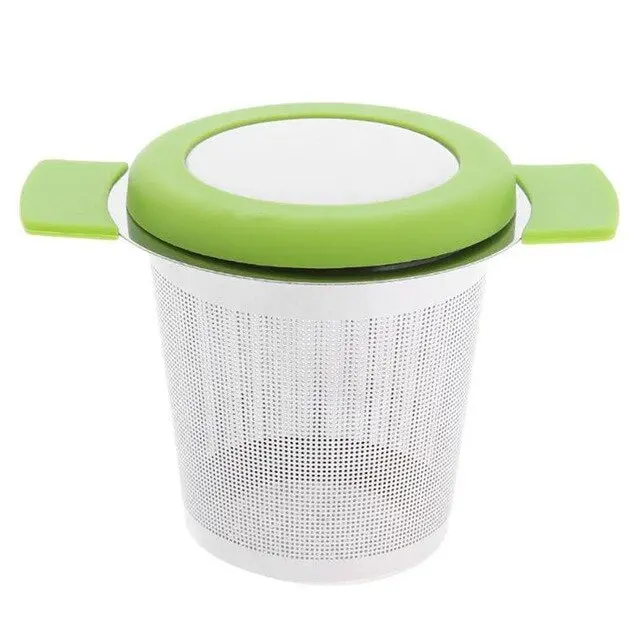 Infuseur à Thé en Acier et Silicone (Grande Tasse) - Image 4